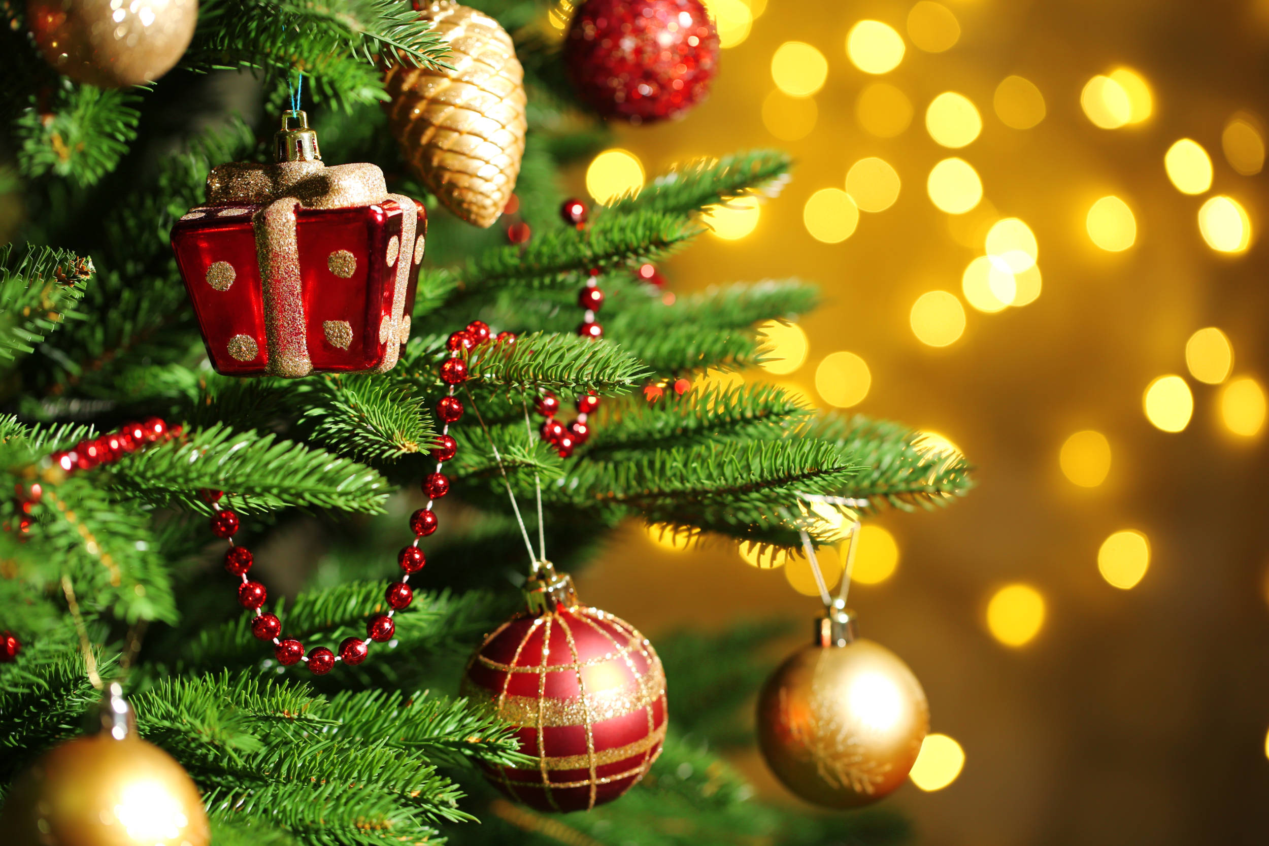 Christmas tree with ornaments