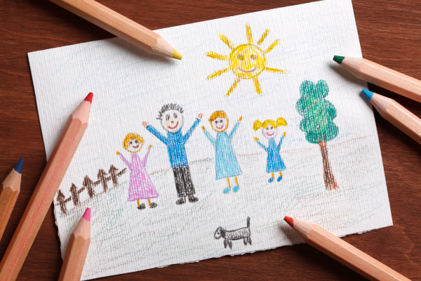 child's drawing of a family