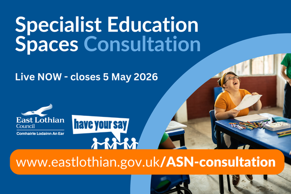 Promotional image for the Specialist Education Spaces Consultation which is live now and closes on 5 May 2026.