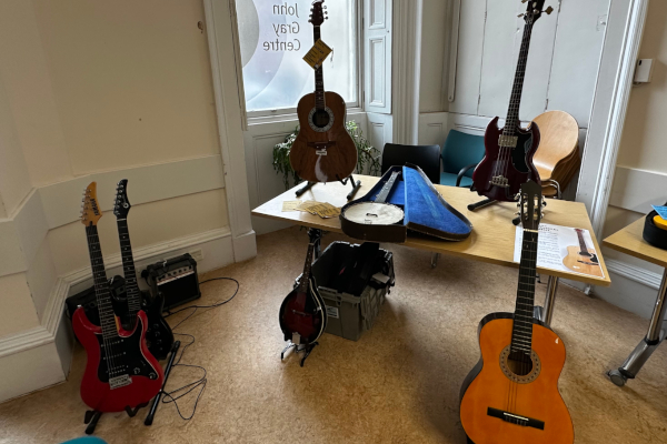 Guitars from the instrument library