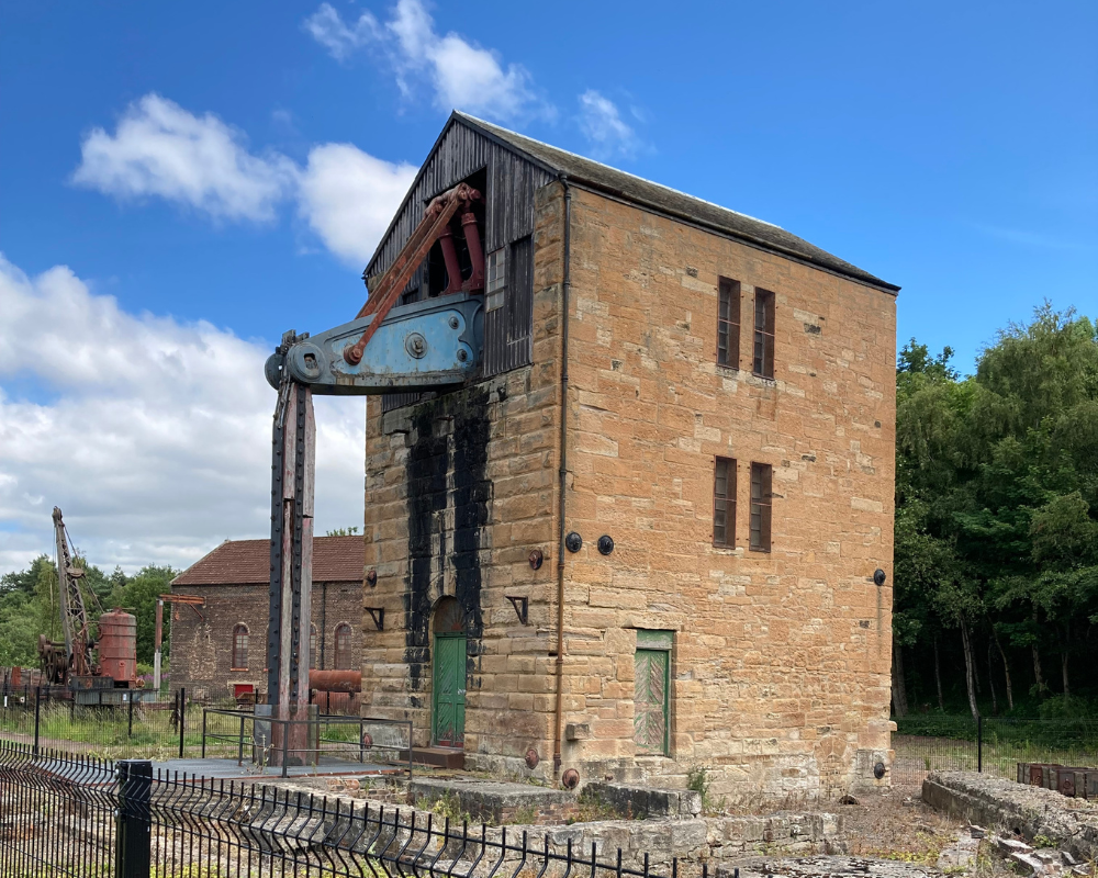 Brick building with beam engine