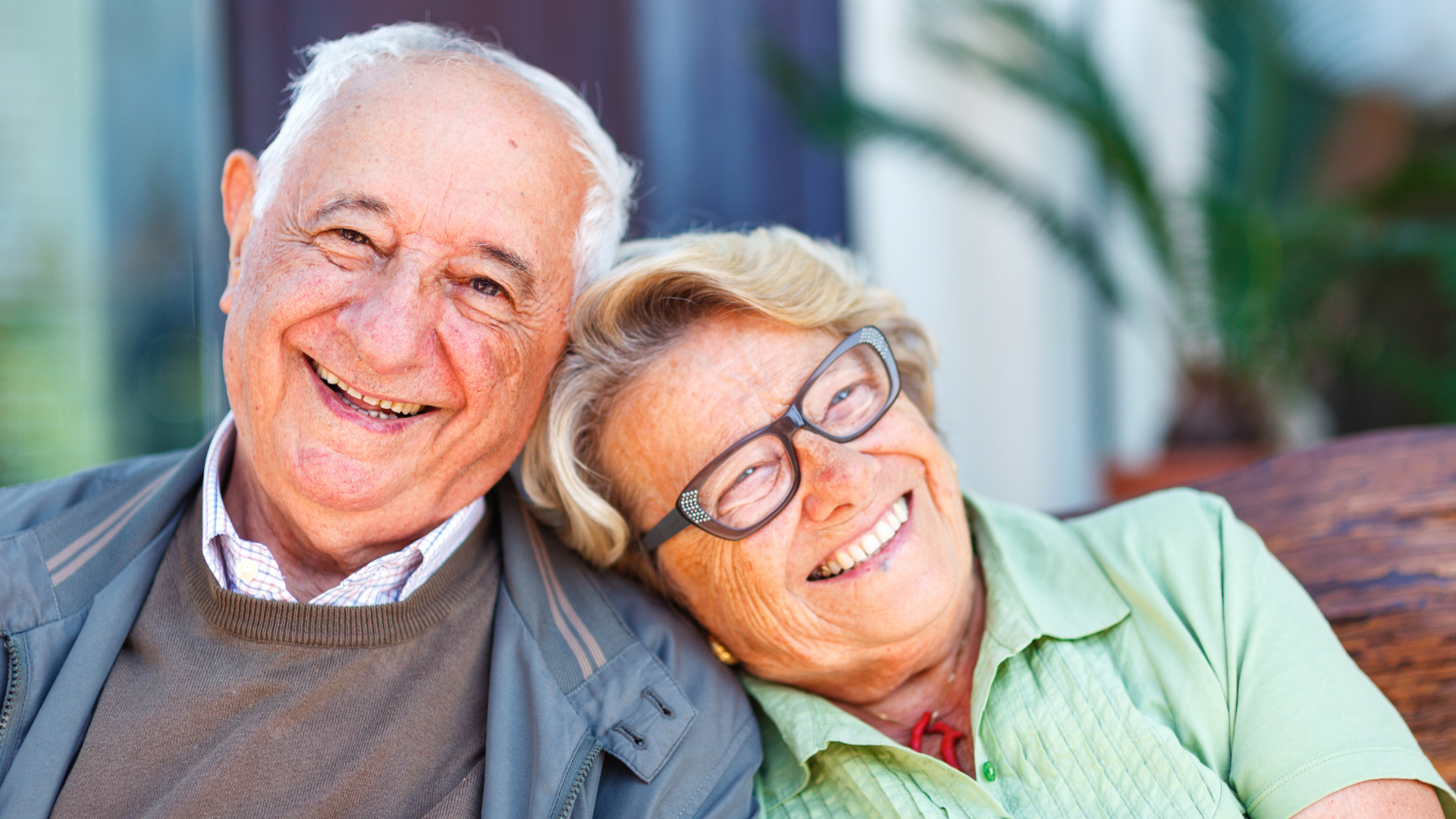 Older generational people smiling