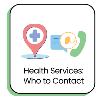 Health services icon - who to contact