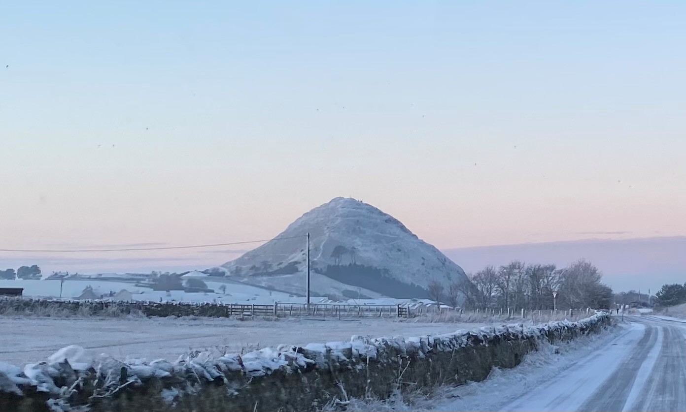 North Berwick Law in winter