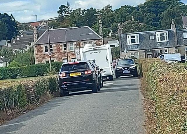 Tynebank Road before works