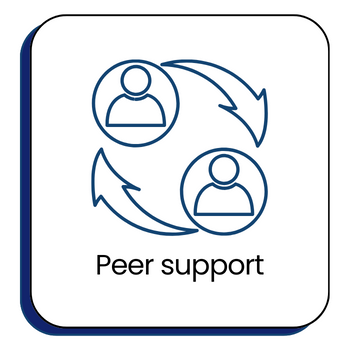 Peer support icon
