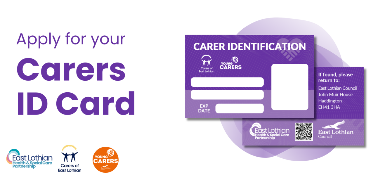 Two purple Adult Carer ID cards