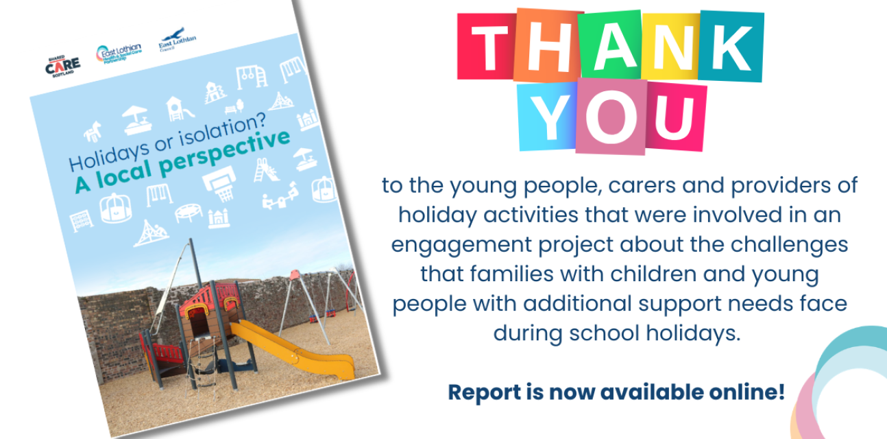 Thank you message to individuals who provided feedback into Carers 'Holiday or Isolation' research.